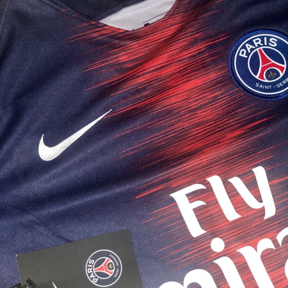 Nike Men's 2018-19 PSG LS Long Sleeve Home Jersey - Picture 3 of 4
